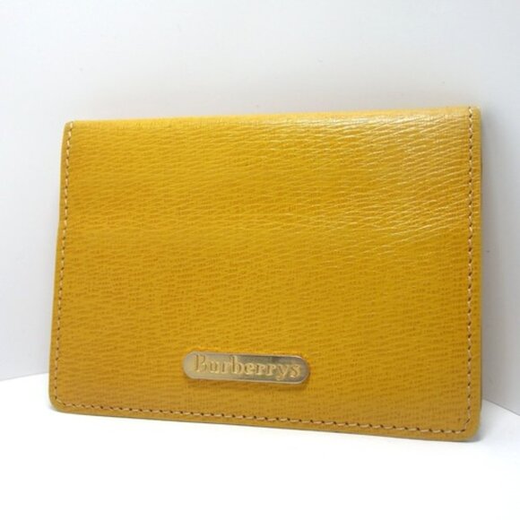 Authentic BURBERRYS Card Case leather [Used] - Picture 1 of 15